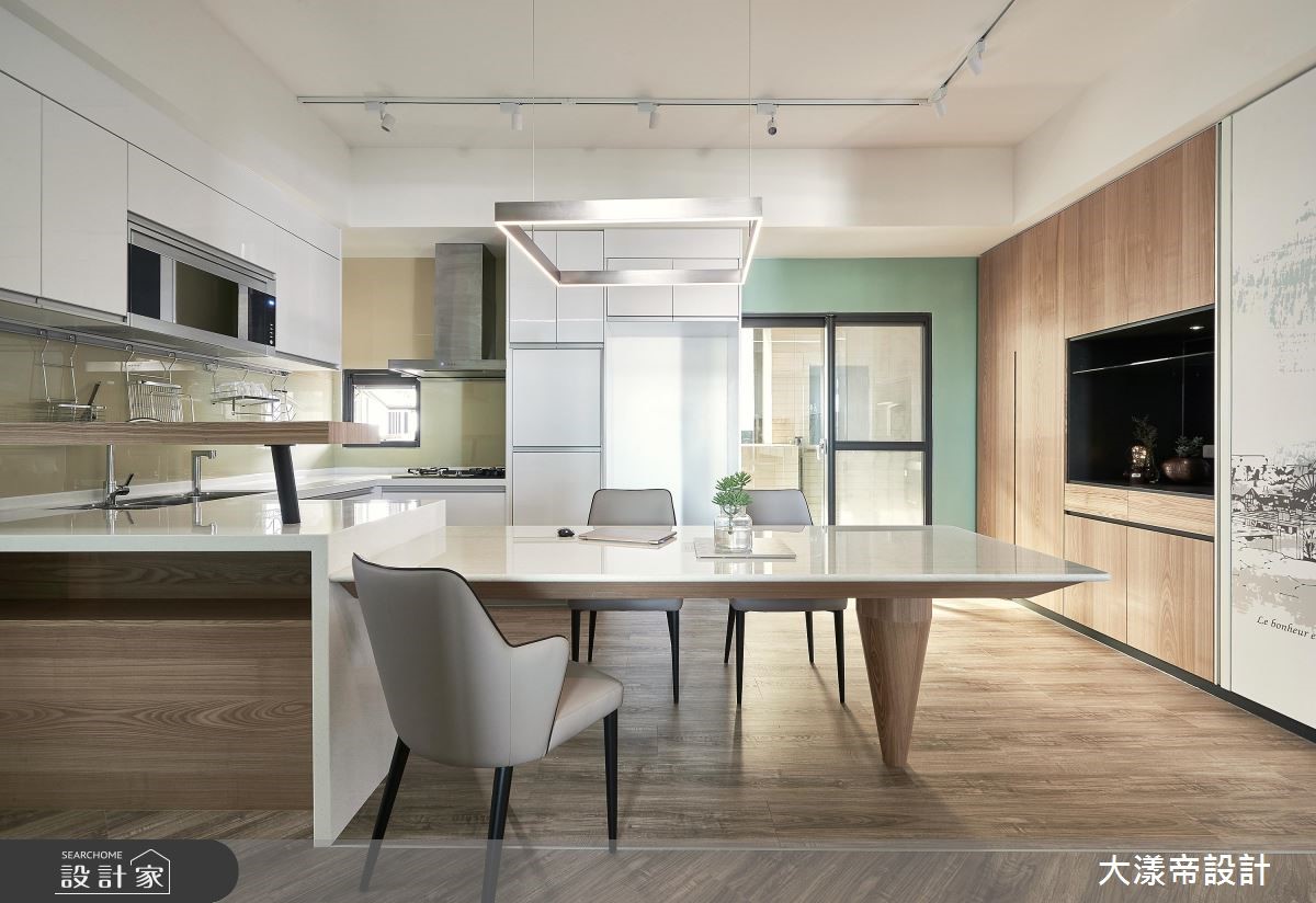 40坪新成屋(5年以下)＿休閒風餐廳廚房吧檯案例圖片＿大漾帝國際室內裝修有限公司＿大漾帝_24之11