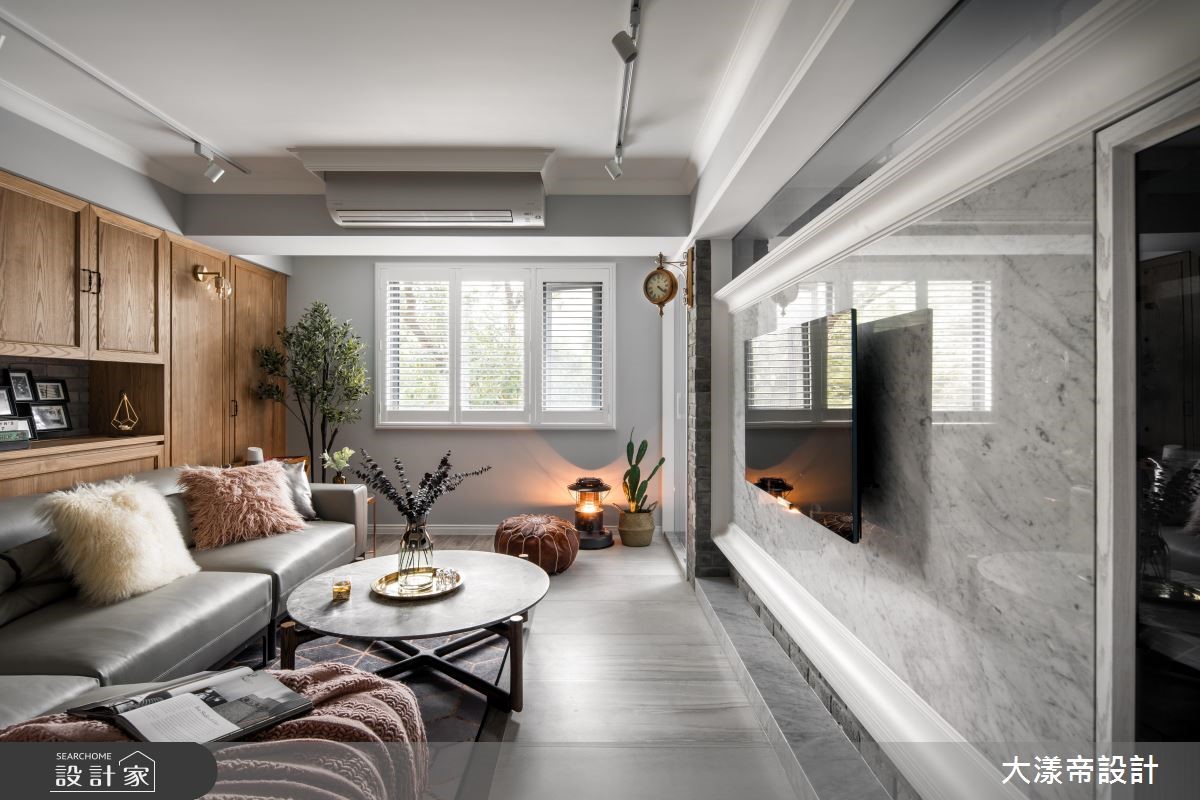 30坪老屋(16~30年)＿美式風客廳案例圖片＿大漾帝國際室內裝修有限公司＿大漾帝_26之17