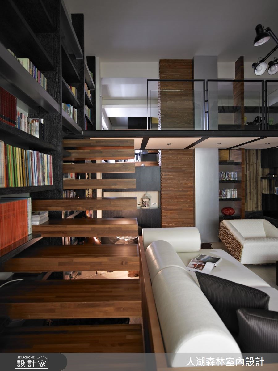 40坪中古屋(5~15年)＿混搭風客廳樓梯案例圖片＿大湖森林室內設計＿大湖森林_10之20