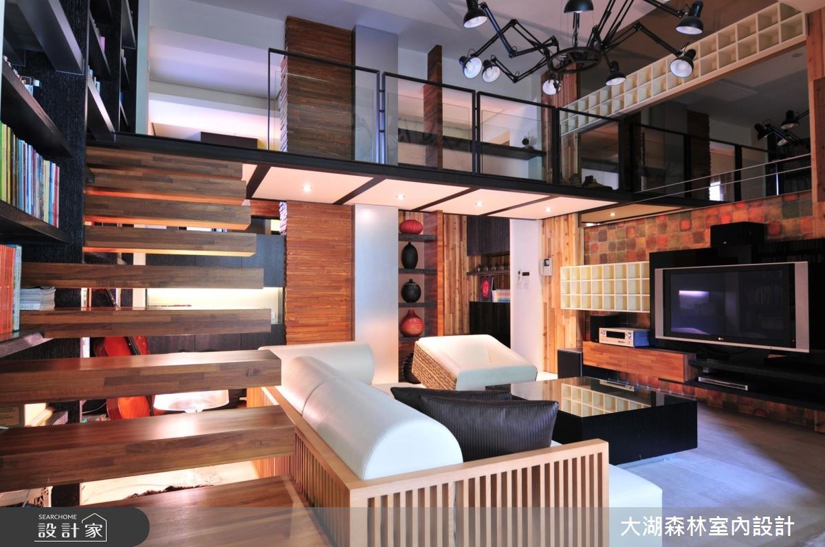 40坪中古屋(5~15年)＿混搭風客廳樓梯案例圖片＿大湖森林室內設計＿大湖森林_10之3