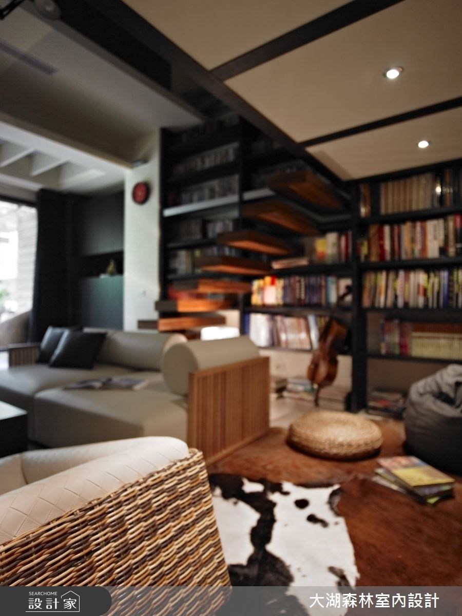 40坪中古屋(5~15年)＿混搭風客廳樓梯案例圖片＿大湖森林室內設計＿大湖森林_10之29
