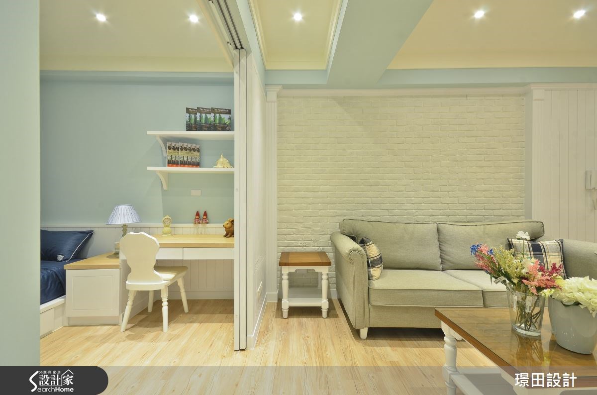 15坪新成屋(5年以下)＿美式風客廳案例圖片＿璟田設計坊＿璟田_15之7