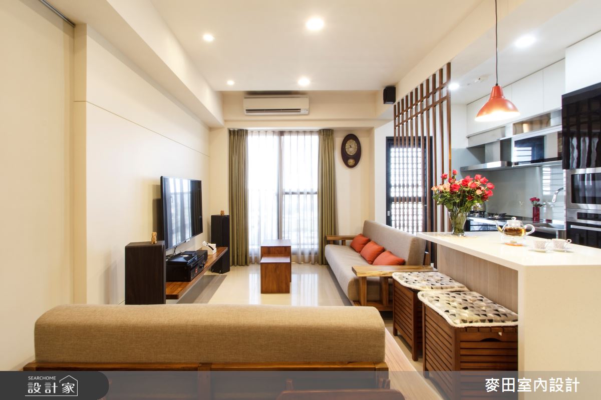 21坪新成屋(5年以下)＿簡約風客廳案例圖片＿麥田室內設計有限公司＿麥田_04之4