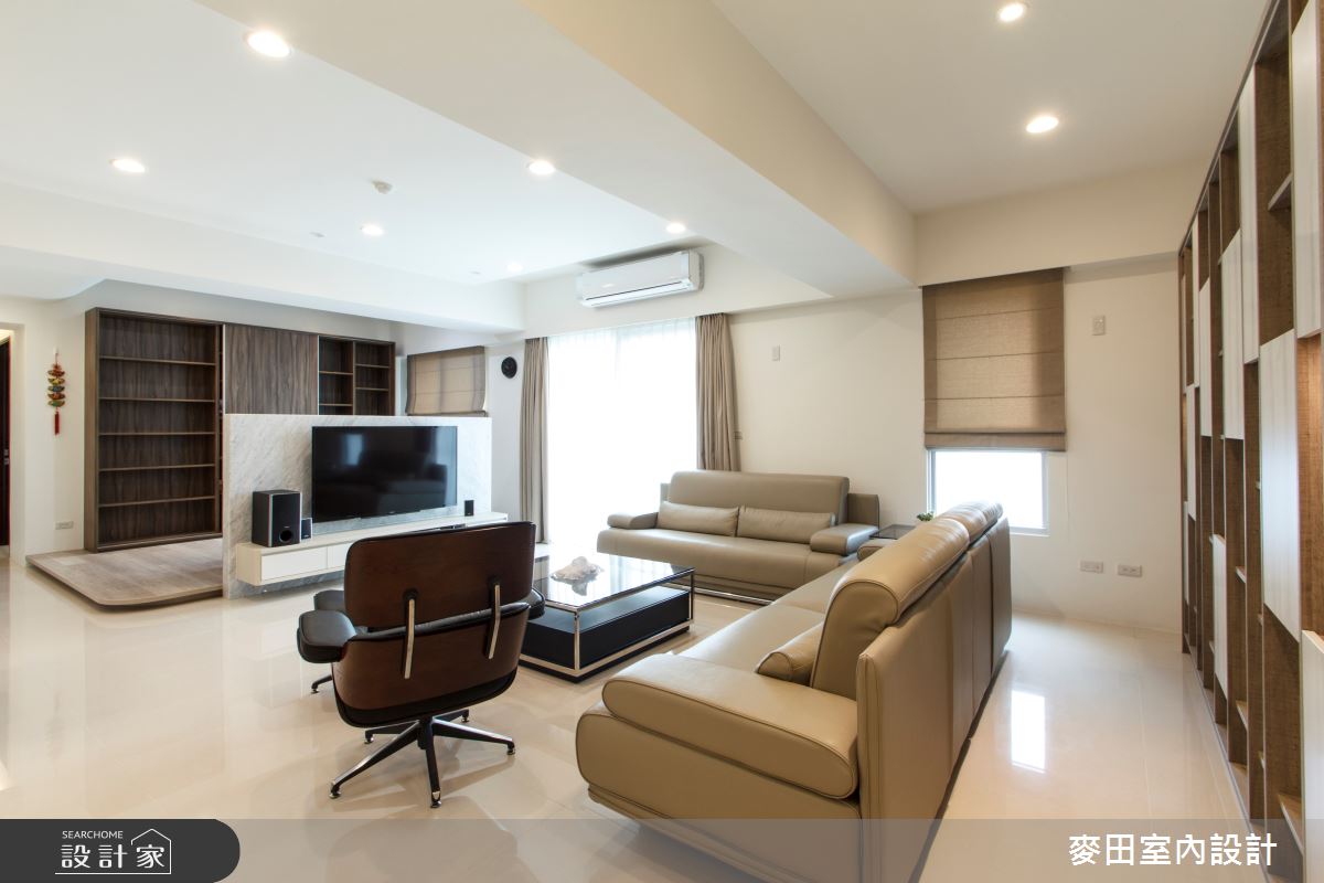 43坪新成屋(5年以下)＿簡約風客廳案例圖片＿麥田室內設計有限公司＿麥田_10之3