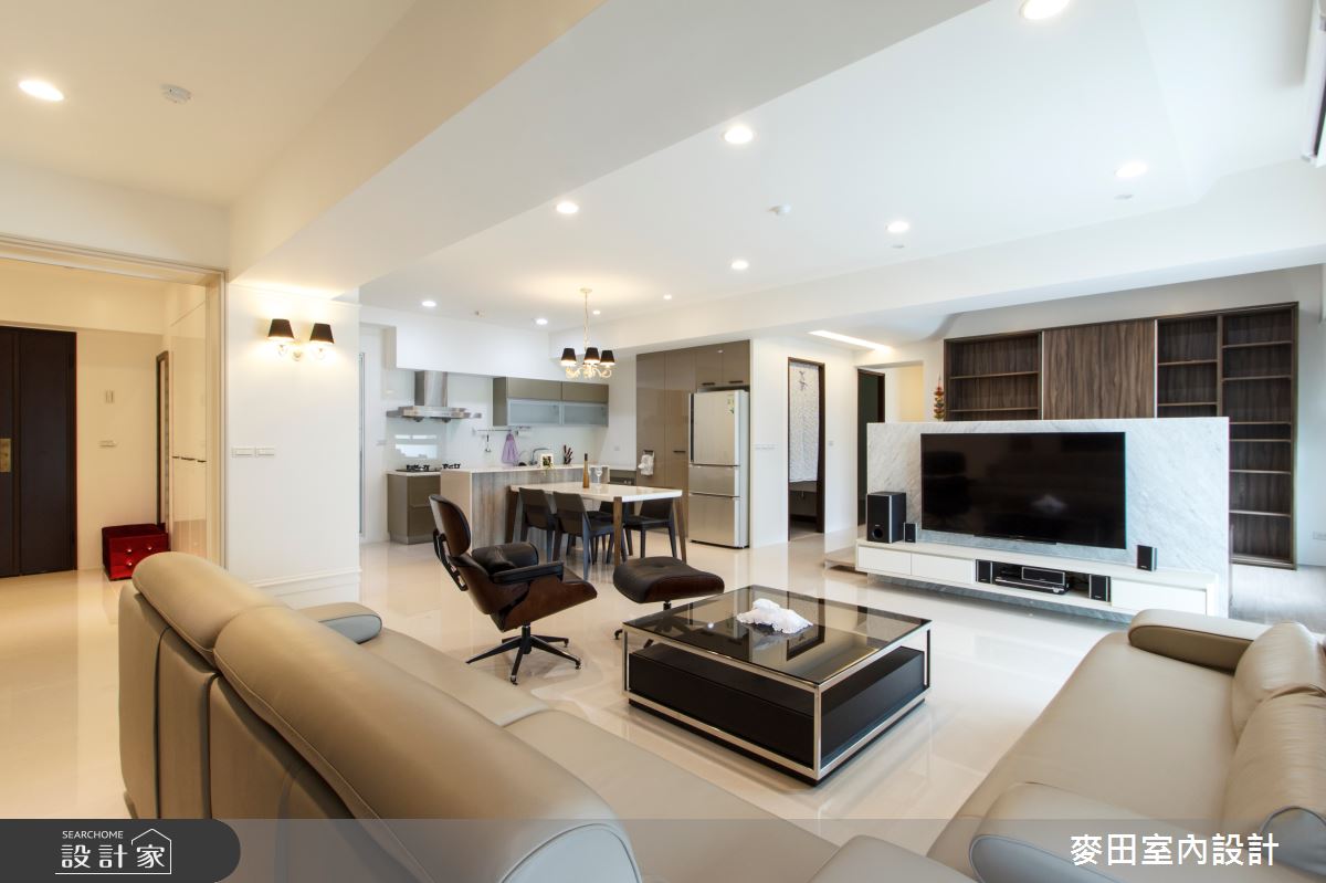 43坪新成屋(5年以下)＿簡約風客廳案例圖片＿麥田室內設計有限公司＿麥田_10之5