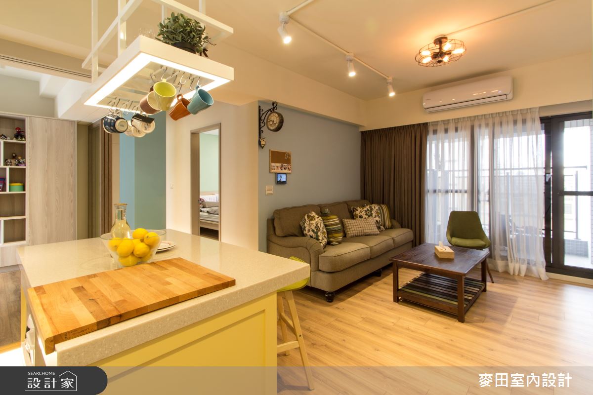 23坪新成屋(5年以下)＿混搭風客廳吧檯案例圖片＿麥田室內設計有限公司＿麥田_11之1