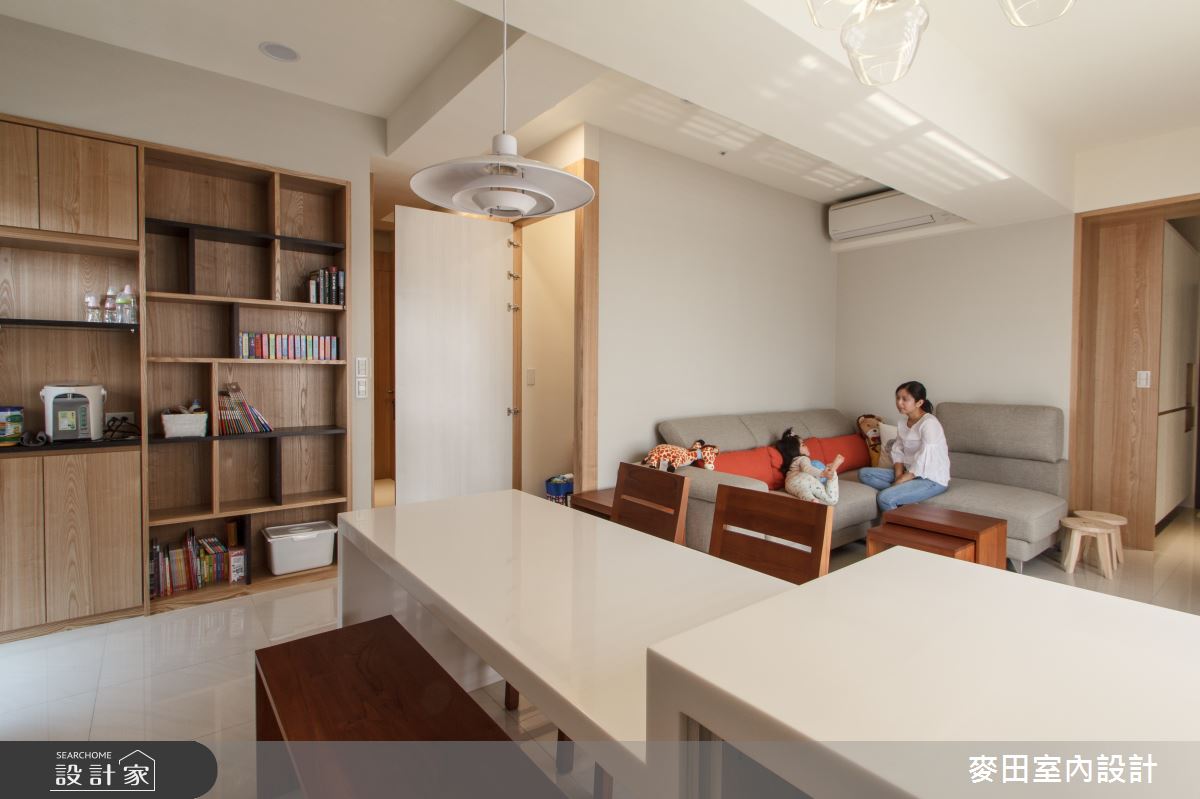 20坪新成屋(5年以下)＿休閒多元客廳餐廳案例圖片＿麥田室內設計有限公司＿麥田_17之5