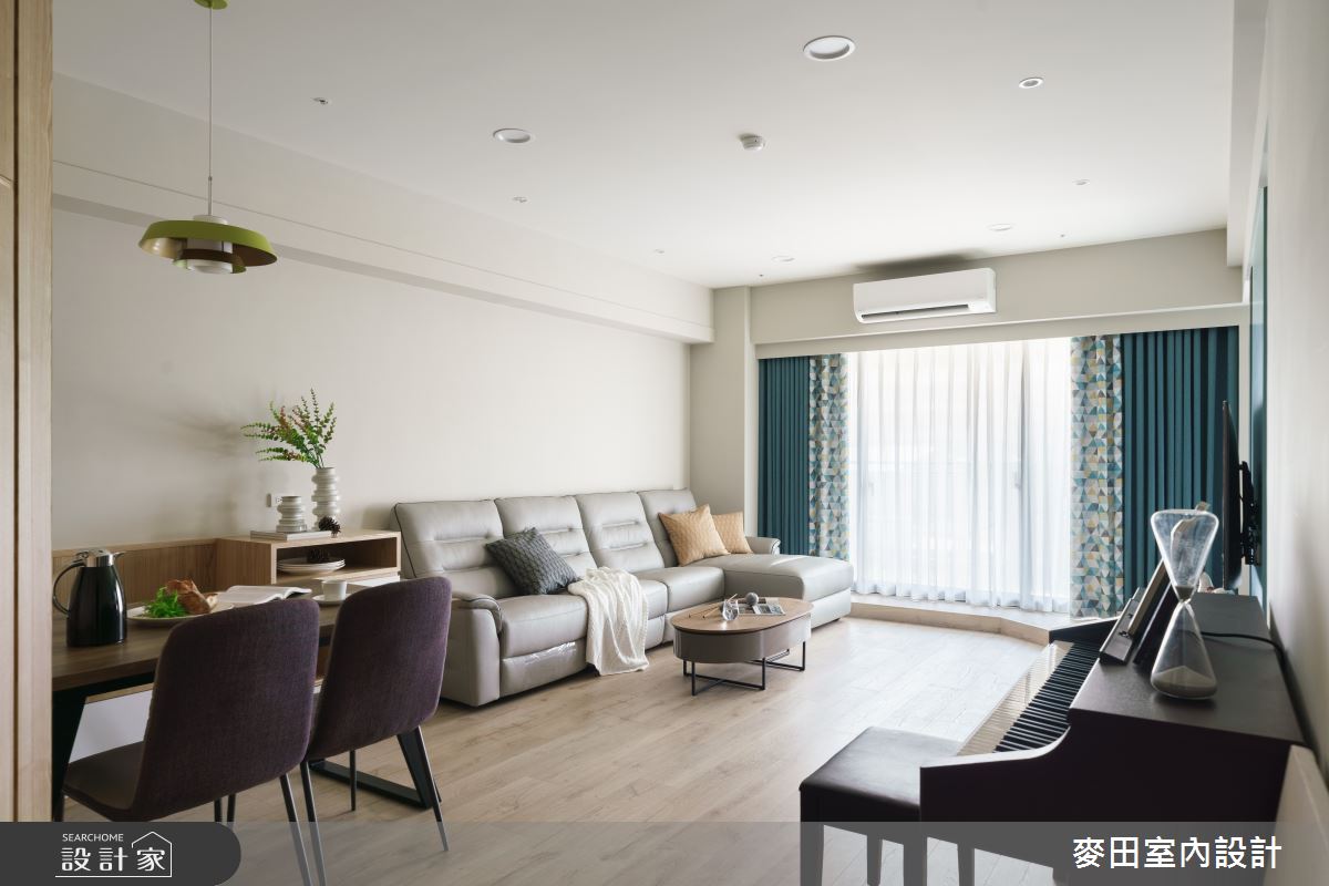 43坪新成屋(5年以下)＿簡約風客廳案例圖片＿麥田室內設計有限公司＿麥田_22之5