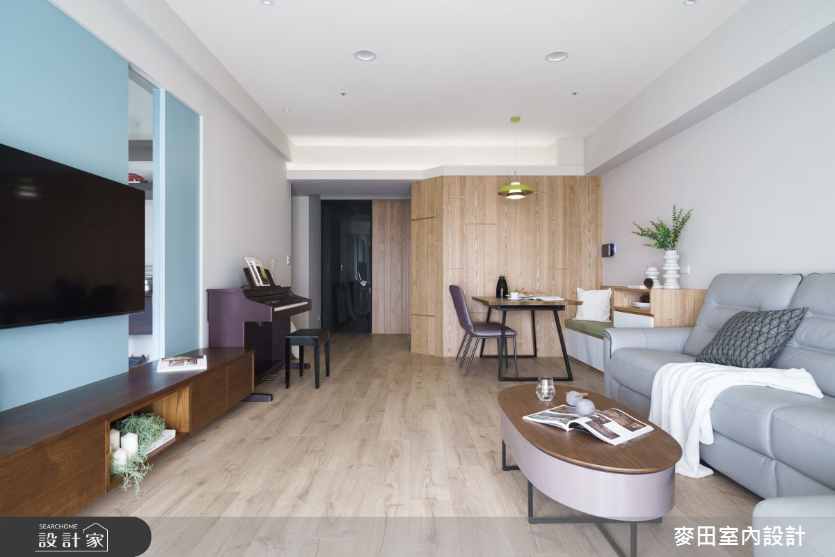 43坪新成屋(5年以下)＿簡約風客廳案例圖片＿麥田室內設計有限公司＿麥田_22之7