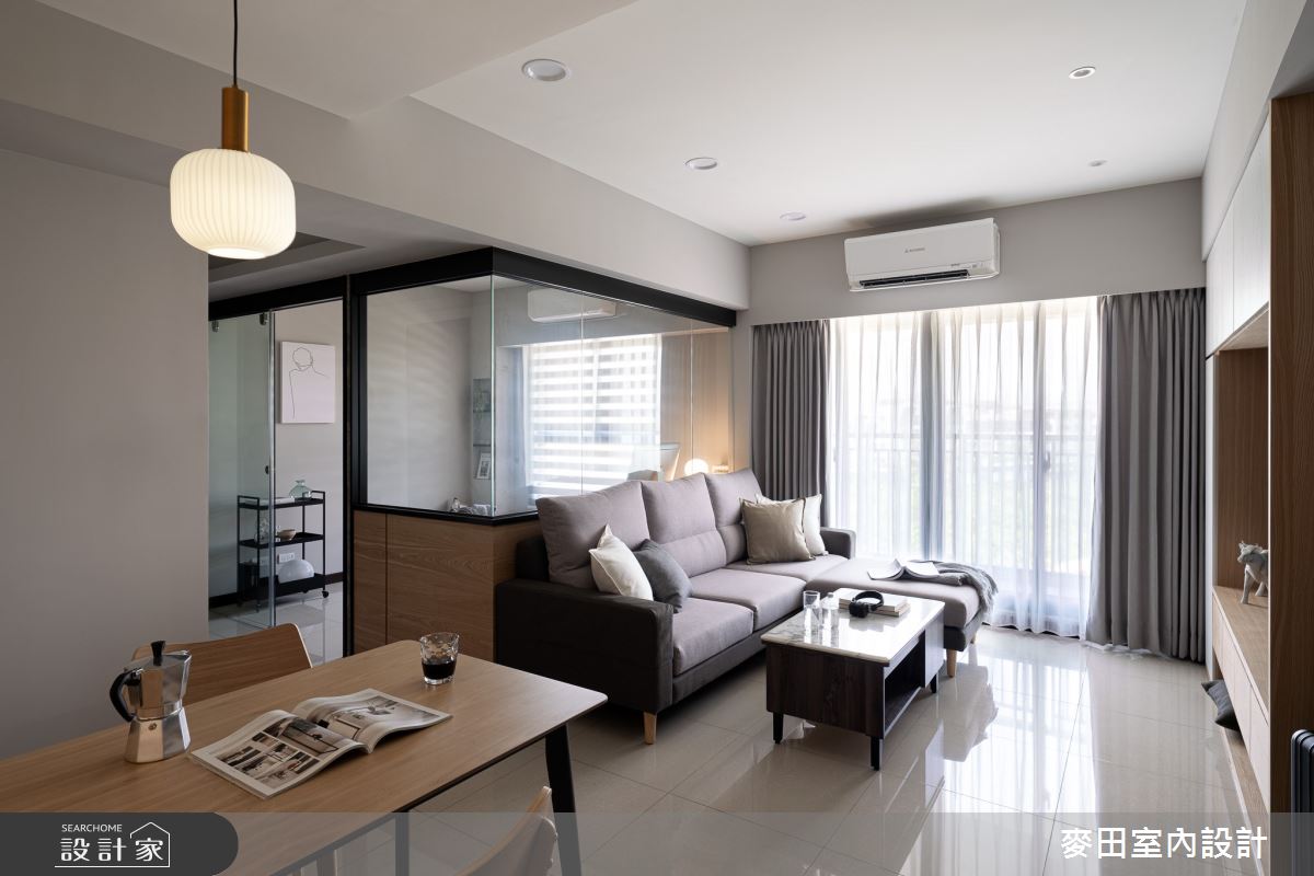 22坪新成屋(5年以下)＿混搭風客廳餐廳工作區案例圖片＿麥田室內設計有限公司＿麥田_25之3