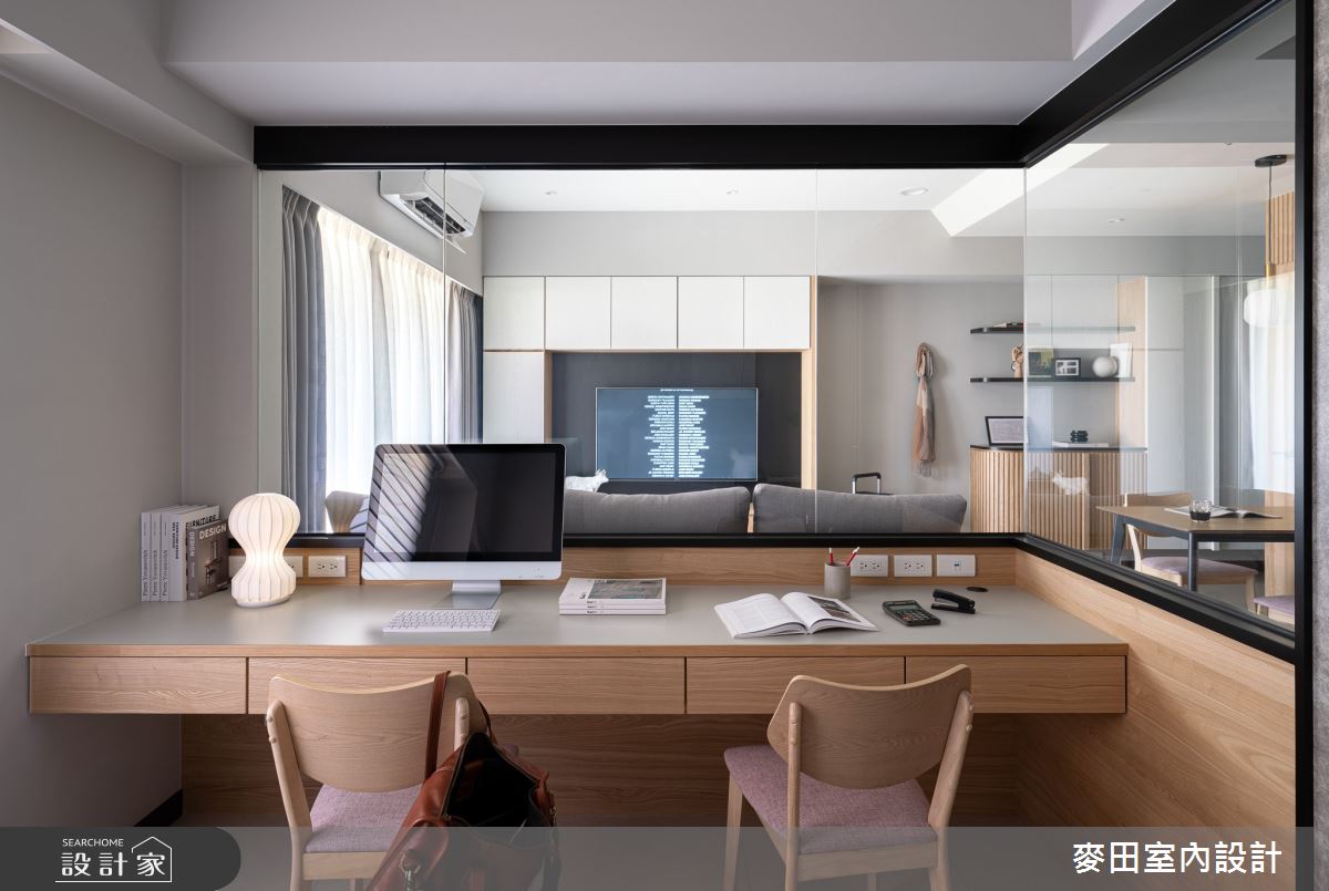 22坪新成屋(5年以下)＿混搭風書房工作區案例圖片＿麥田室內設計有限公司＿麥田_25之14