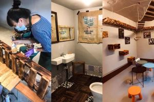 超強! 兩個女生DIY施工、油漆、PU自己做，50年老屋變身溫暖小食堂_視覺圖