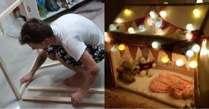 德國老爸超強，不用一根鐵釘蓋娃娃屋，網友跪了!_視覺圖