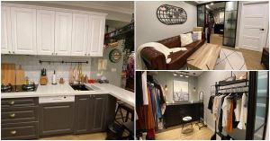 請不起設計師，正妹屋主自己設計! 廚房中島+夢幻更衣室，12坪歐風小宅親自打造_視覺圖