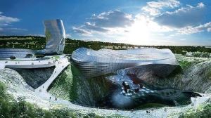 【設計新趨】中國長沙 採石場打造成雕塑冰雪世界_視覺圖