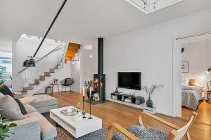 平靜而溫馨! 迷人的複合式斯堪那維亞公寓設計_視覺圖