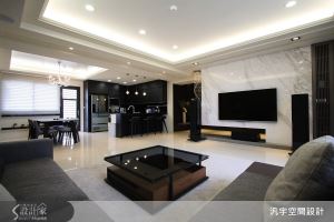 融合石材與木質 打造全家人的現代大器宅_視覺圖