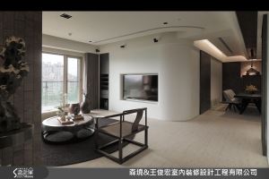 白色簡約的完美弧度 劃出50坪美好愜意生活_視覺圖