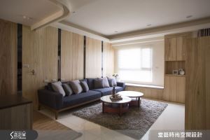 30 坪也能擁有雙客廳！讓長輩愛上的樸味木色宅_視覺圖