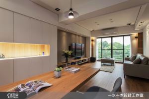 金質木色簡約舒壓宅  25 坪也可以擁有舒適三房！_視覺圖