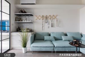 在清新沁藍 16 坪北歐小家，一起寫下純真回憶！_視覺圖