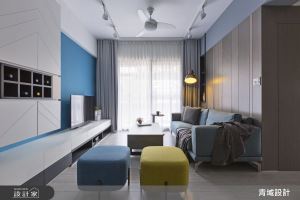 現代輕北歐，24坪藍色狂想曲的歡樂節奏！_視覺圖