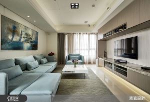 最喜歡膩在一起！35坪空間容納大沙發、小酌吧台、還可以看電影！_視覺圖