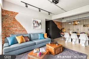 調味紅磚靈魂 25 坪老屋蹦出 Loft 新滋味_視覺圖