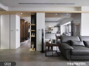 40 坪老舊辦公室 化身多層次光感現代家！_視覺圖