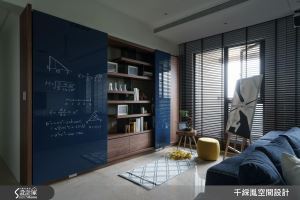 用創新溫柔顛覆傳統！醫生的 43 坪寶藍個性混搭宅_視覺圖