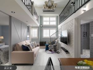 兩個人的美式風樓中樓！好動線 x 好採光 25 坪極效運用_視覺圖