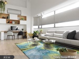 環狀佈局拯救中古屋！變身一家 4 口的繽紛光感挑高空間_視覺圖