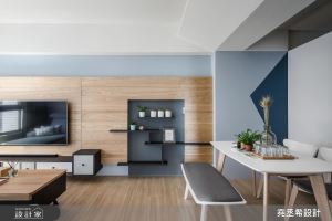 輕透藍與原木質感交會 特調18坪北歐風生活_視覺圖