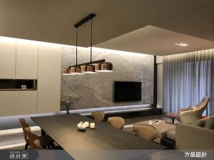 35 坪現代風時尚宅  天、地、壁與櫃體的俐落呈現_視覺圖