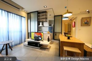 28 坪河景老屋化身鑽石單身女郎的暖調居所！在陽台坐擁精品生活_視覺圖