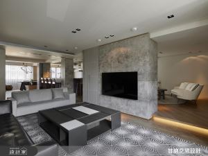 吧檯區+家庭劇院區+品酒區 用三種空間串聯獨到品味_視覺圖