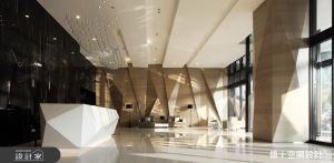 集合住宅大樓的門廳設計　現代簡約、活潑明亮的休閒氛圍_視覺圖