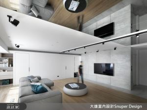 鏡面的趣味翻折 讓45坪現代風家屋掀起無限想像_視覺圖