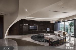 圓弧線條舞動魔幻空間 大尺度與自然意象形塑時尚大宅_視覺圖