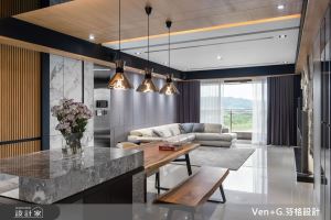 將星級飯店視野搬進家！異材質混搭 45 坪居家_視覺圖