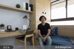 巧用書房造型木窗 框出專屬 25 坪現代宅生活風景_視覺圖