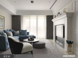 藍色鳶尾花靈感 揮灑藝術狂想的新古典歐風宅_視覺圖