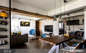 客、餐、廚三角連線 ! 拉近 Loft 老屋生活距離_視覺圖