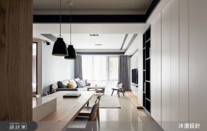 俐落黑白巧搭自然建材，打造現代風型宅_視覺圖