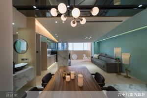 輕奢石紋混搭 Tiffany 藍！以優雅現代風重拾老屋生活質感_視覺圖