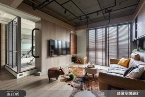 工業風單身宅的潮設計！設計師幫你把客廳變成健身房_視覺圖