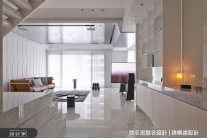 白透淨的光影韻律感 輕盈紓壓樓中樓簡約宅_視覺圖