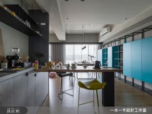 曬著陽光的藍色綺想！兩個人的 19 坪混搭風小窩_視覺圖