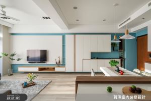 藍綠白的幾何趣味！美形收納北歐風質感好宅_視覺圖