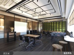 從屋主喜好出發，有機型態修飾銳角、實現自然感辦公空間_視覺圖